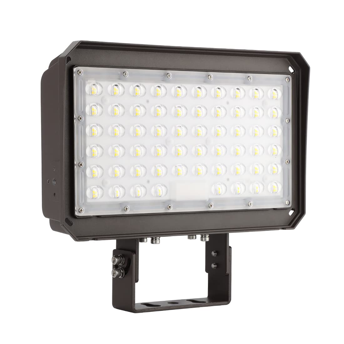 Photo 1 of kadision 200W LED Flood Light with Dusk-to-Dawn Photocell, 200W/150W/100W Adjustable Super Bright 26000lm 5000K 100-277V IP65 Waterproof, Trunnion Mount LED Parking Lot Light, ETL Listed