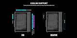 GAMDIAS AURA GC3 ELITE ATX Mid Tower Gaming PC Case Tempered Glass ARGB Mesh 4 view 4