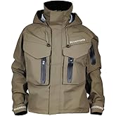 Riverruns Fishing Wading Jacket, Breathable Outdoor Fly Fishing Rain Coat