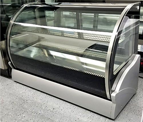 48" Countertop Refrigerated Cake Pie Display Case Curved Glass Refrigerator