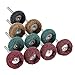 Gejoy 80 Pieces 25 mm/ 1 Inch Abrasive Buff Wheel Buffing Polishing Wheel Set Compatible with Dremel Rotary Tool Kit