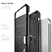 iPhone 7 Plus Wallet Case Ricele Hybrid Slim Brushed Metal Design Case Credit Card Slot Holder for Apple iPhone 7 Plus [Protective Grip Card Case] (Black)