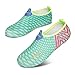 L-RUN Men Women's Go Walk Shoes Slip-on Aqua Water Shoes,Light Blue,M(W:7-7.5,M:4.5-5)