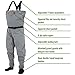 FROGG TOGGS Mens Canyon II Breathable Stockingfoot Chest Wader, Gray, Medium US