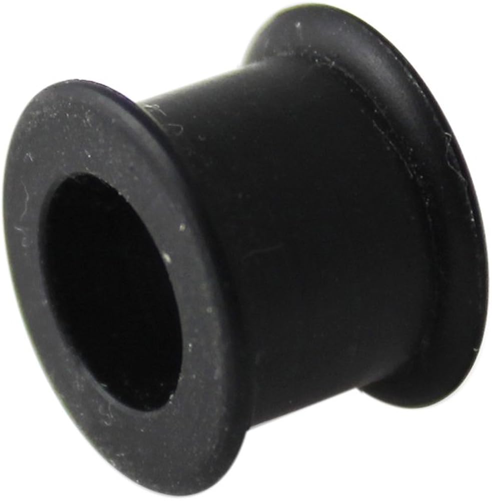 AZARIO London 12MM Black Silicone Double Flared Tunnel Ear Plug Piercing Jewellery - Sold by Piece