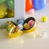 TRIXES 12PCS Empty Plastic Fillable Easter Eggs Large Size view 3