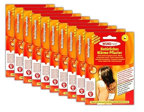 10x Wärme-Pflaster | Schmerzpflaster Wärmepads Rücken Schulter | Wärmepflaster