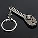 1 X New Metal Adjustable Creative Tool Wrench Spanner Key Chain Ring Keyring Gift