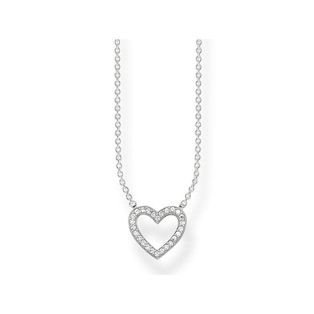 Thomas Sabo Women Necklace Heart Pendant Zirconia 925 Sterling Silver KE1554-051-14-L45V — image 1