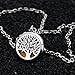 INLIFE [Upgraded] Aromatherapy Essential Oil Diffuser Necklace, Tree of Life Locket Pendant, 24