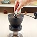 Hero Manual Coffee Grinder-Conical Ceramic Burr Mill,Adjustable Hand Precision Brewing, Black