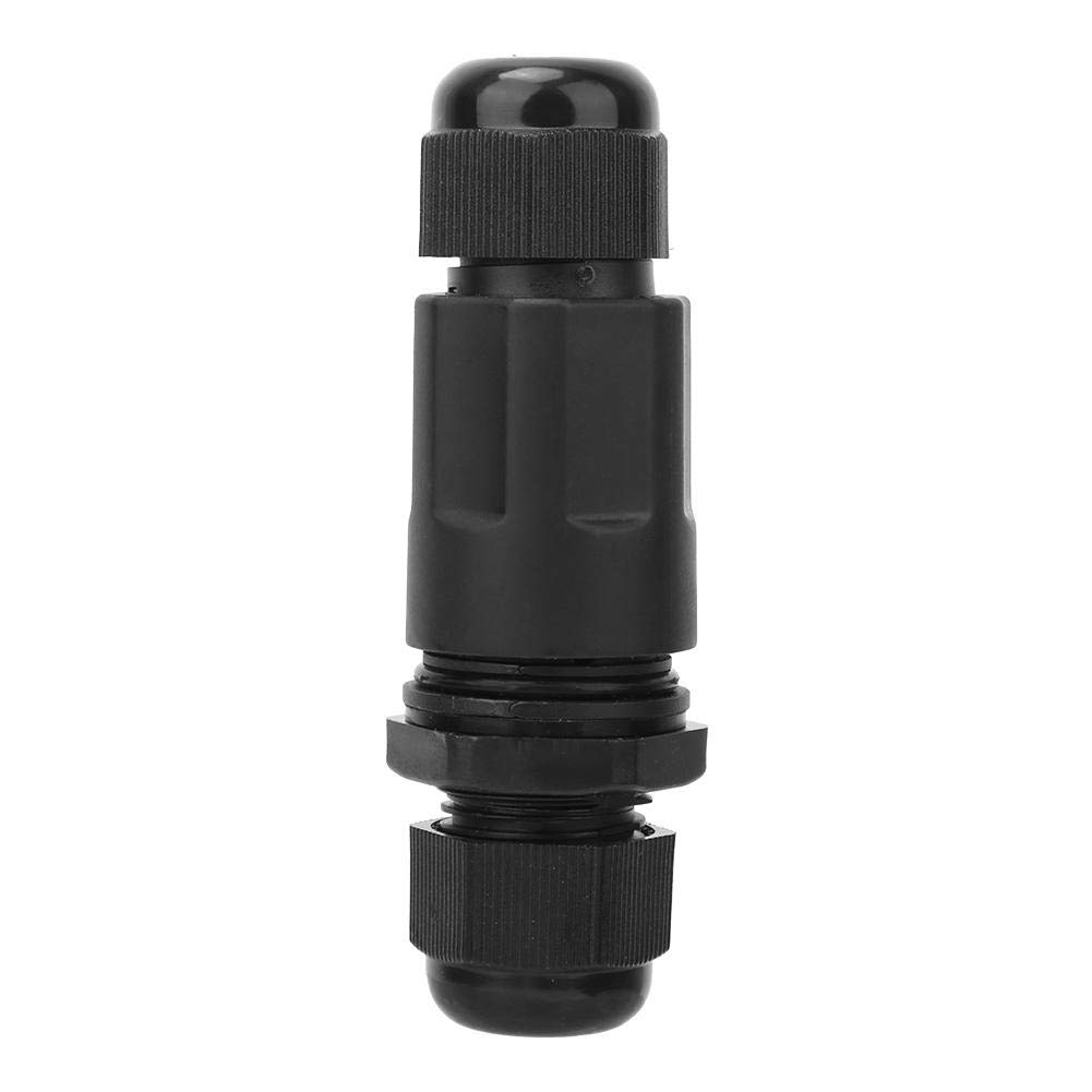 LED Wire Cable Connector, IP68 Waterproof Connector Male and Female Plug Socket Outdoor Use Cable Gland Joint for Outdoor Led Light 2Pin 3Pin 4Pin(3 Pin)