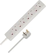 Brennenstuhl 4 Way Extension Lead 2m Individual Switch 90 Degree Sockets view 1