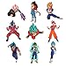 Sarissa 100PCS Cool Dragon Ball Z Vinyl Laptop Decals, Custom DBZ Sticker Sheet, Cute Anime Decals, Clear Stickers, Water Resistant & Easy Peel for No Mess Transfer (Dragon Ball Stickers 100PCS)