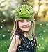 DolliBu Animal Hat with Ear Flaps – Super Soft Plush Fleece Warm Stuffed Animal Funny Hats, Silly Hat for Winter, Everyday and Costume, Crazy Hats for Kids, Teens and Adults - One Size, Sea Turtle