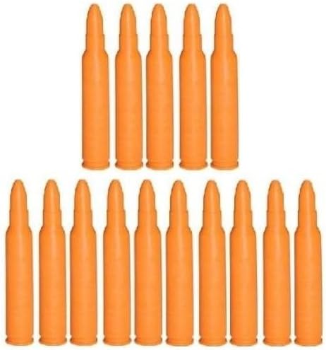 Tactical Deals Pack Of 15 Inert .223 REM Remington 5.56 NATO M16 AR-15 M4 Rifle Safety Trainer Cartridge Dummy Ammunition Ammo Shell Rounds