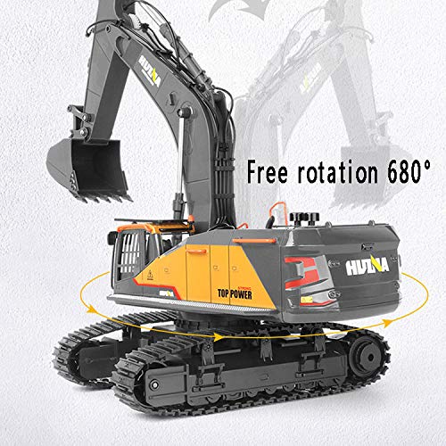 AWJK Fernbedienung Bagger 22 Kanäle Ferngesteuerter Rc Bagger Hergestellt Mit Einem Wahren Verhältnis Von 1:14 Metall… – Bild 3