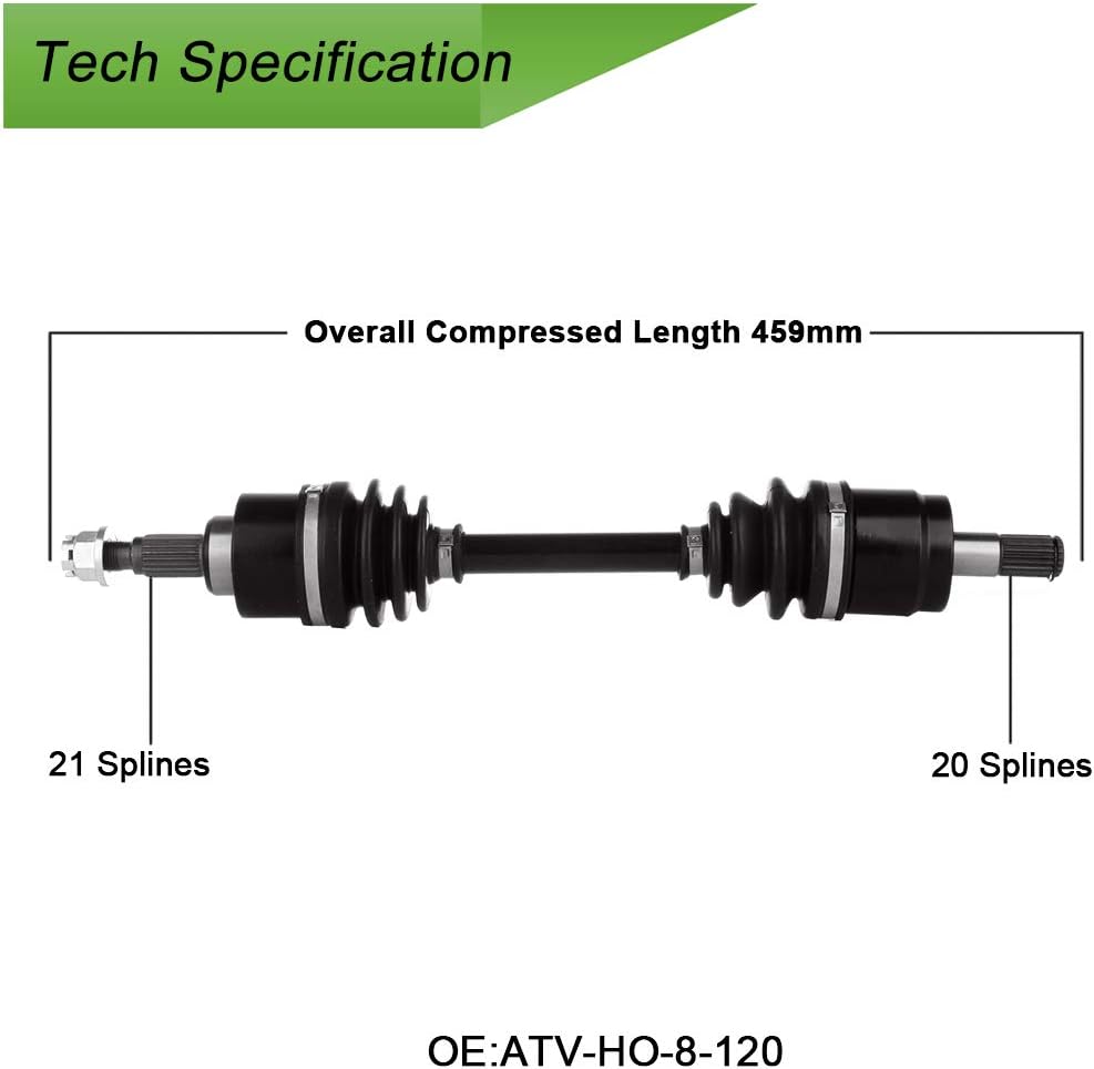 SCITOO CV Axle fit for Honda Foreman 500 2014 2015 2016 Foreman Rubicon