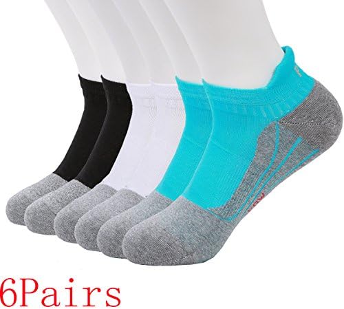 Mens Womens Ankle Socks Low Cut Sport Sock for Cycling Running Hiking Gym Training Assorted 6Pack