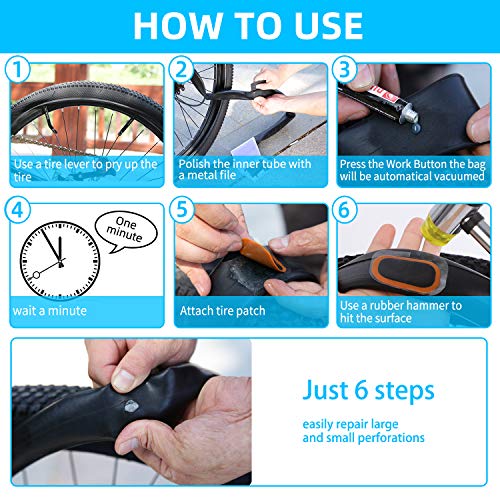 Maifede Bike Inner Tube Patch Kits, Bicycle Tire Repair Kit, with