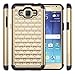 Style4U Galaxy Grand Prime 2016 Case, Galaxy J2 Prime Case, Studded Rhinestone Crystal Bling Hybrid Armor Case Cover for Samsung Galaxy Grand Prime 2016 / Galaxy J2 Prime with 1 Stylus [Gold/Black]
