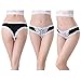 Muledy 5 -Pack Women’s Panties Underwear Hipster Panties Sexy Lace Briefs for Cotton (Small, Color 5 Packs)