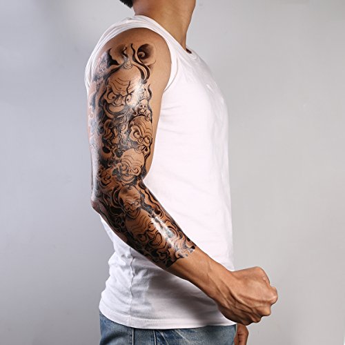 tattoos year lasting temporary Arm Long Rosenice Sticker Fake Tattoos Temporary Tattoo