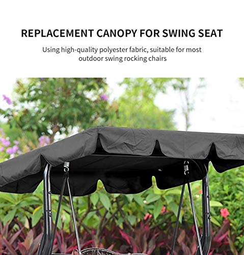 Tyfiner Ersatzdach Gartenschaukel Innenhof Schaukel Deckenabdeckung Ersatz Bezug Sonnendach Schaukel Dach,001,249 * 185… – Bild 5
