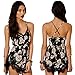 Franterd Women Floral Lace Chiffon Bodycon Jumpsuit Party Romper Dress