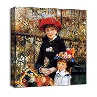Canvas Wall Art Vase of Flowers by Pierre-Auguste Renoir Canvas Prints Home Artwork Decoration for Living Room,Bedroom - 12x12 inches