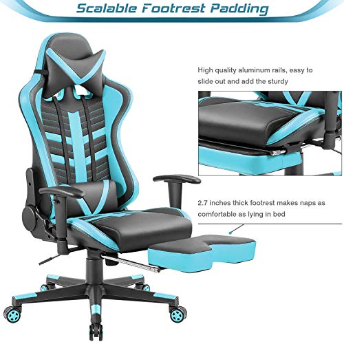 Homall Gaming Chair Ergonomic HighBack Racing Chair Pu Leather Bucket