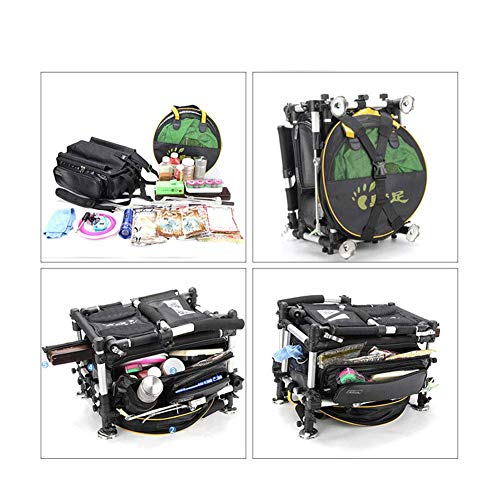 Kyman Chaise De Pêche, Pêche Portable Pied Sauvage Spécial Box Ultra Léger Pêche Boîte Pêche Multifonctionnel…