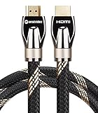 4K HDMI Cable/HDMI Cord 6ft - Ultra HD 4K Ready HDMI 2.0 (4K@60Hz 4:4:4) - High Speed 18Gbps - 28AWG Braided Cord-Ethernet/3D/HDR/ARC/CEC/HDCP 2.2/CL3 - Xbox PS4 PC HDTV by Farstrider