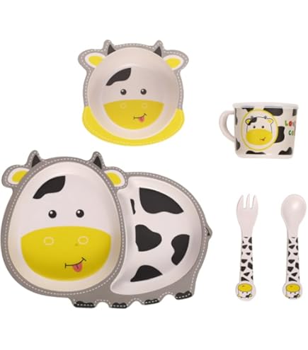 Toddler Forks Buy Nizomi Bamboo Dinner Set For Kids Eco Friendly