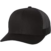 YP Classics - CVC Snapback Cap - 6389 - Adjustable - Black