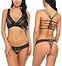 Avidlove Women Lace Lingerie Babydoll 2 Piece Sexy Bra and Panty Set