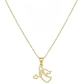 Angel Necklace, 14K Gold Plated, Angel Pendant, Holistic Gifts, Minimalist Jewelry, 925 Silver Jewelry, Holistic Necklace, Silver Necklace, Handmade Necklace, Gift for All