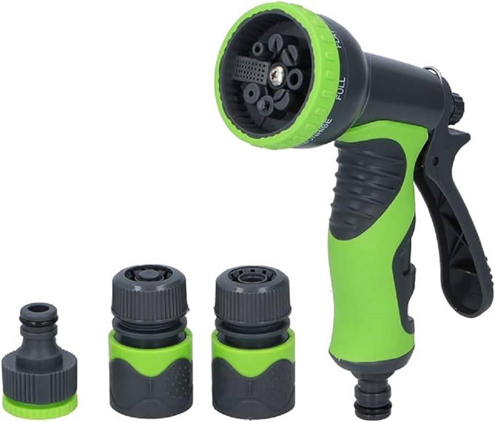Kinzo 8711252121529 Gartenbrause Set 4 pcs Garden Shower, Green