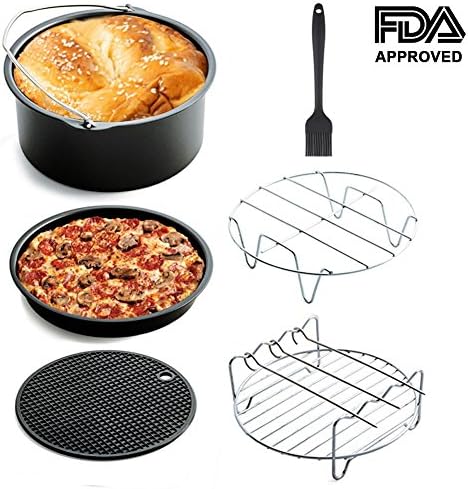 Air Fryer Accessories Kit Deep Fryer Universal for Philips Gowise and Cozyna Fit all 3.7QT - 5.3QT - 5.8QT by Fonhrrl