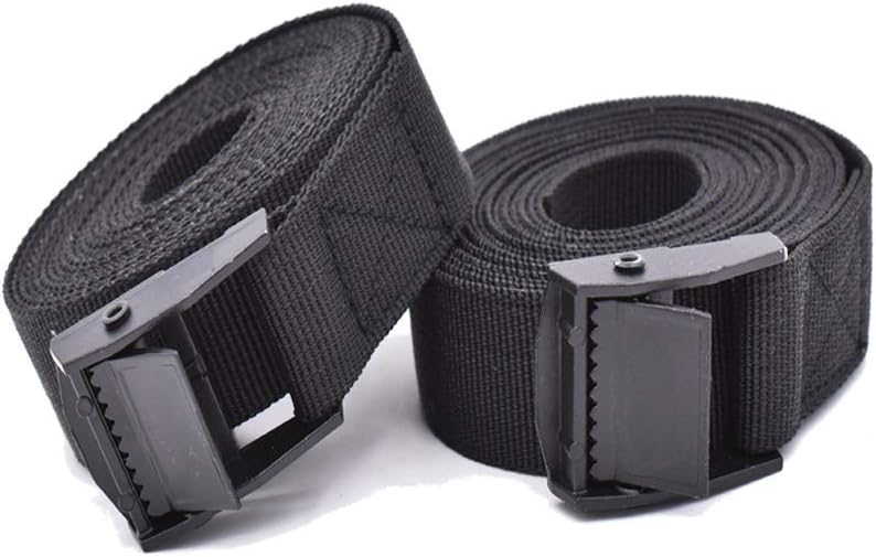 RIO Direct Heavy Duty Ratchet Tie Down Straps 3m x 25mm Black 2 Pack