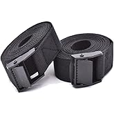 RIO Direct 2PCS Tie Down Straps, Heavy Duty Lashing Straps Adjustable Cam Buckle Tie-Down Straps for Motorcycle, Cargo, Truck