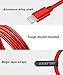 Lightning Cable for iPhone 3Pack 5ft/1.5M Charger Cable Nylon Braided For Lightning to USB iPhone Charger Cable for iPhone X/8/8 Plus/7/7 Plus/6/6 Plus/iPad Mini Air Pro, iPod And More Red