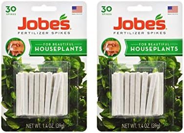 Jobe's 13-4-5 Fertilizer Spikes for Beautiful houseplants, Houseplant Indoor Fertilizer Food Spikes