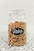 Kitchen Round Clear Glass Airtight Lids Chalkboard Canister Jar (Set of 3) with 3 Stick on Labels and Chalk Small