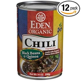 Eden Black Bean & Quinoa Chili, 14.5-Ounce Cans (Pack of 12)