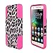 For Huawei Raven LTE H892L ITUFFY 3items: Screen Film+Stylus Pen+Dual Layer Impact Resistance Plastic Cover Soft Rubber KickStand Hybrid Case (Pink Leopard)