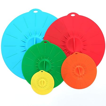 Tapas de succión de silicona para microondas, tazas, ollas y ...