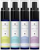 Natural Massage Therapy Oil Set - Infused with Organic Aromatherapy and Essential Vitamins - Coconut, Jojoba, Evening Primrose and Argan Carrier Oils - Muscle Pain Relief - Unscented Moisturizer (1oz)