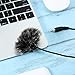 TecUnite 5 Pack Mini-Size Lapel Lavalier Microphone Furry Windscreen Muff (Gray)
