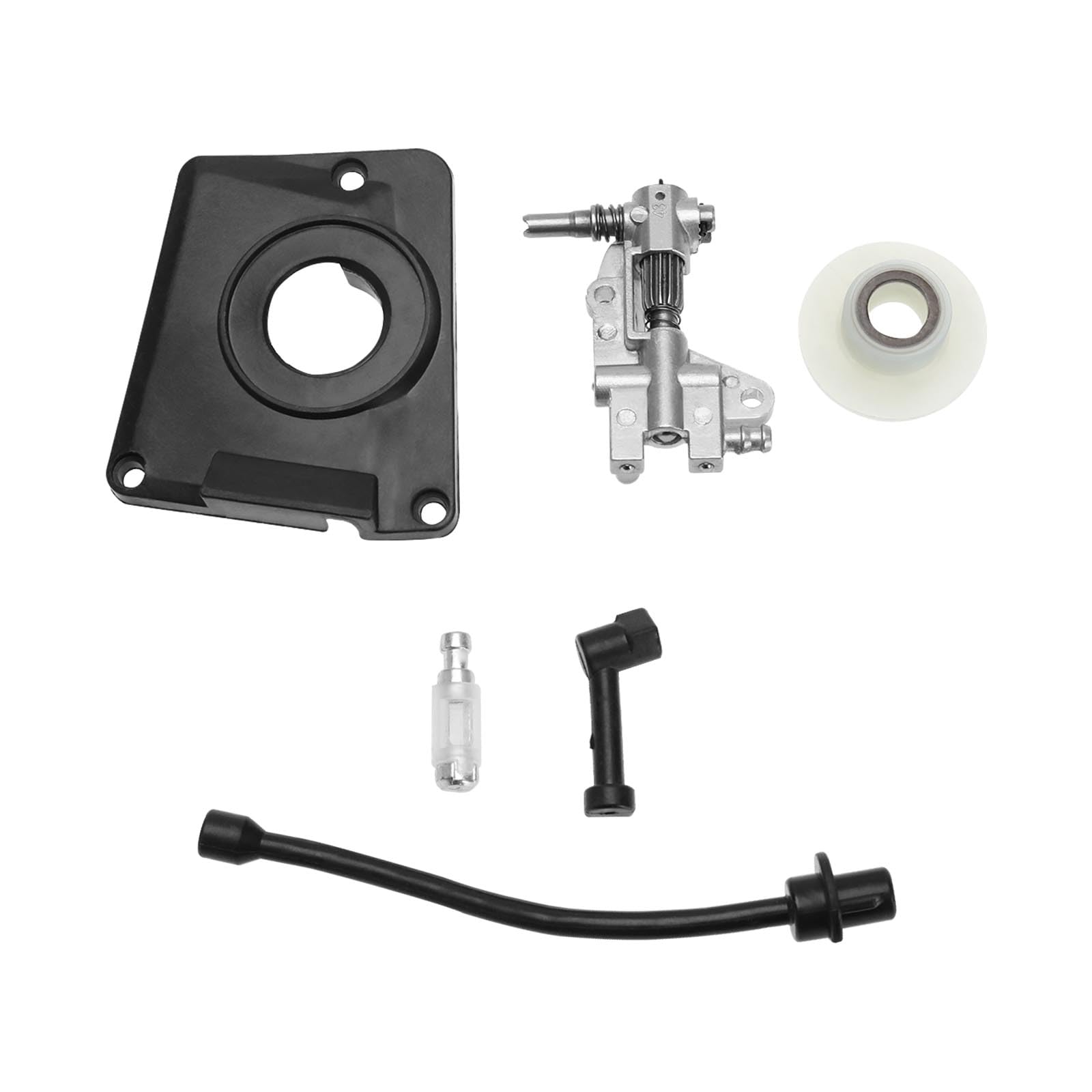 LT Easiyl Set of 6pcs Chainsaw Oil Drive Pump Cover Kit Chainsaw Accessories Compatible with Chinese Chainsaw 4500 5200 5800 Compatible with Kiam Sherwood KM45